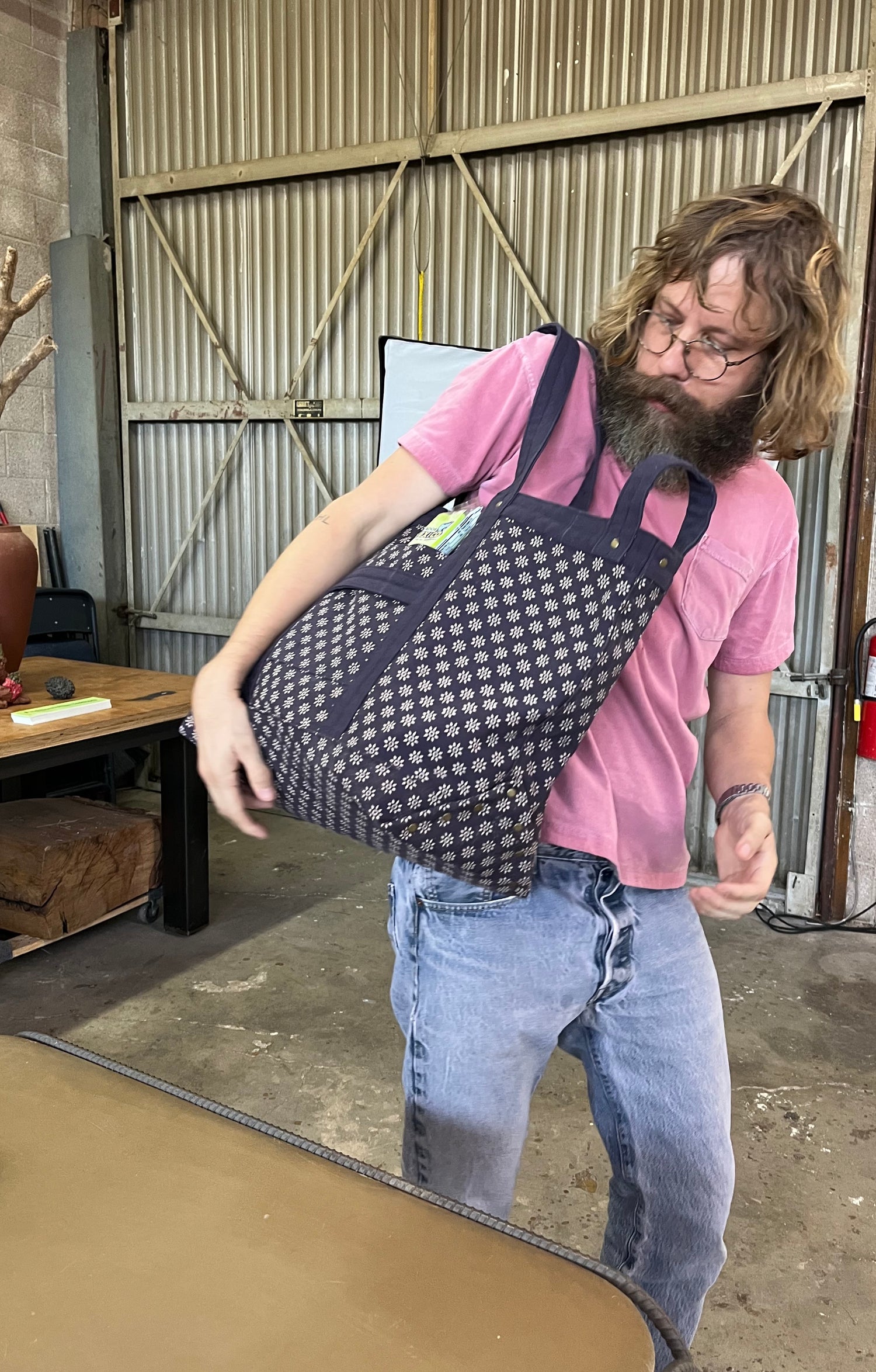 Earthstar Fungus Work Bag