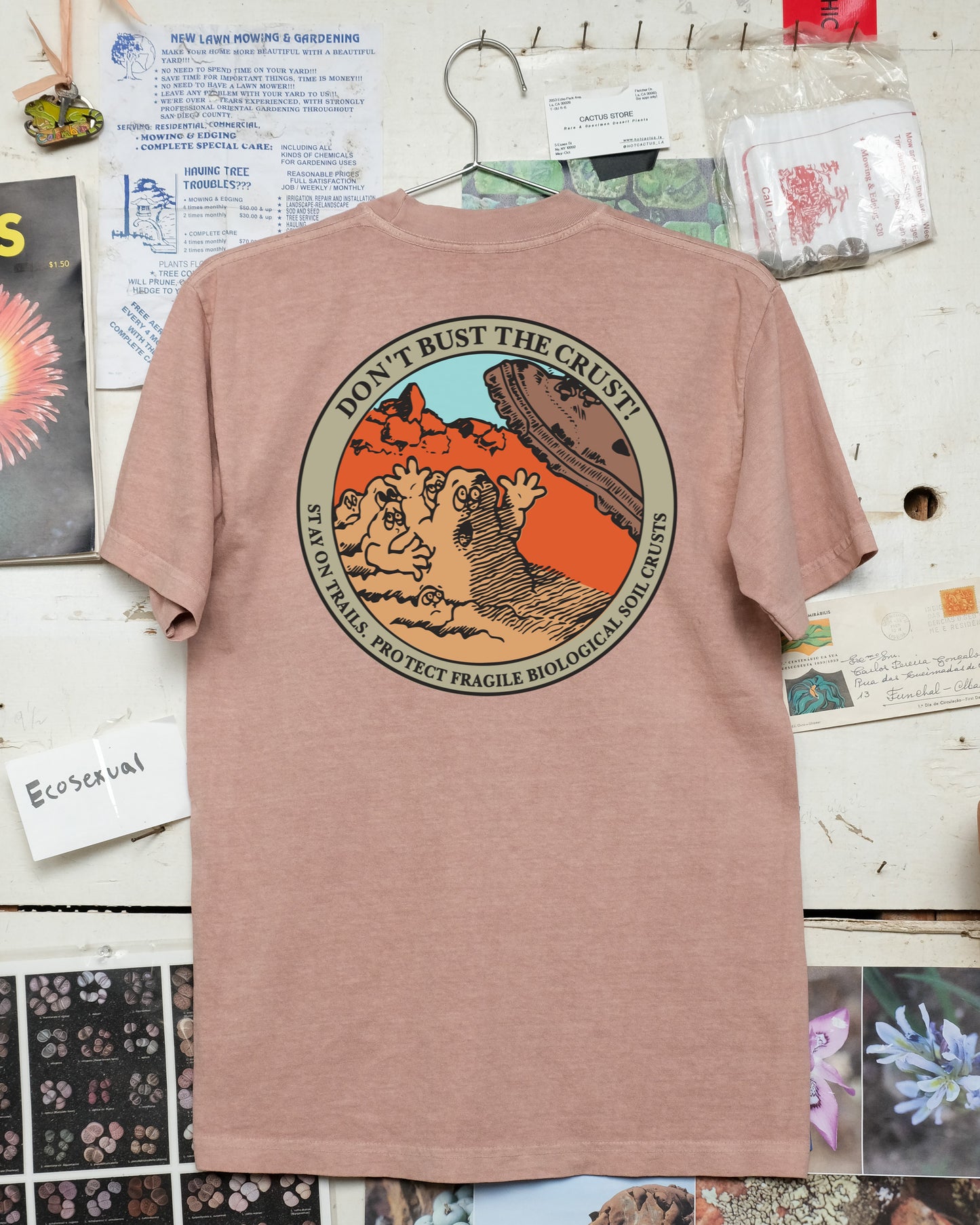 Don't Bust the Crust! Badge T-Shirt (Rose)