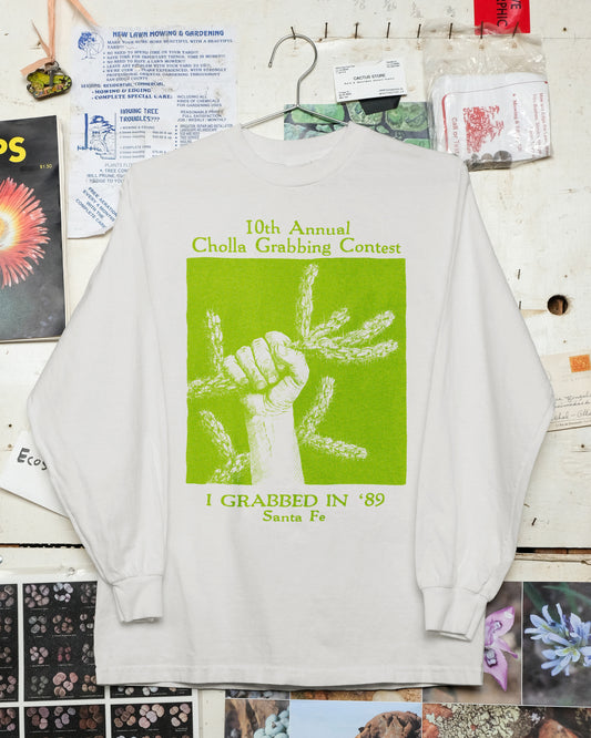 I GRABBED IN 86' (White L/S)