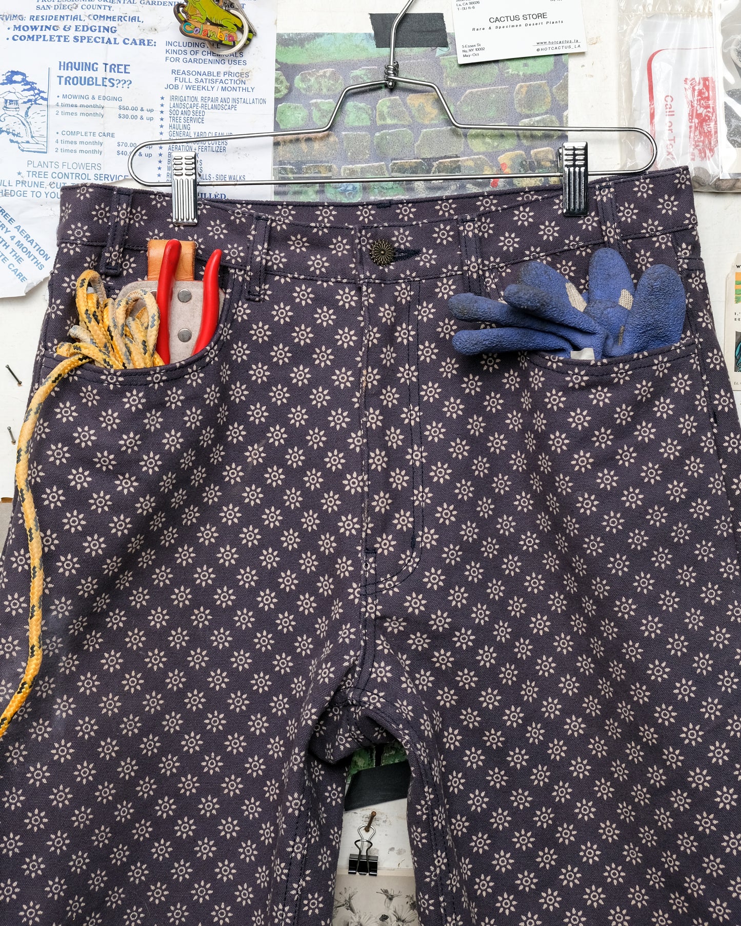 Earthstar Fungus Work Trousers by Geoponika
