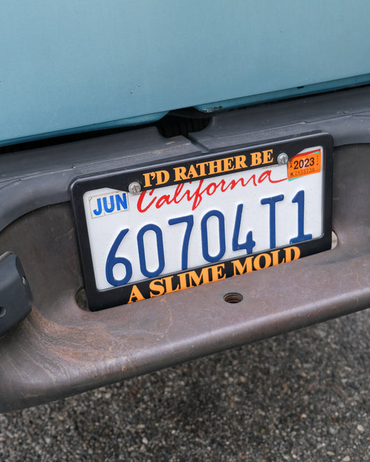 License Plate Frame 2: Slime Mold