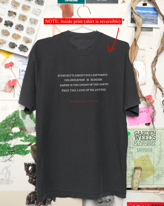 Fundraiser Shirt: Palestinian Plant Archive (Black S/S)