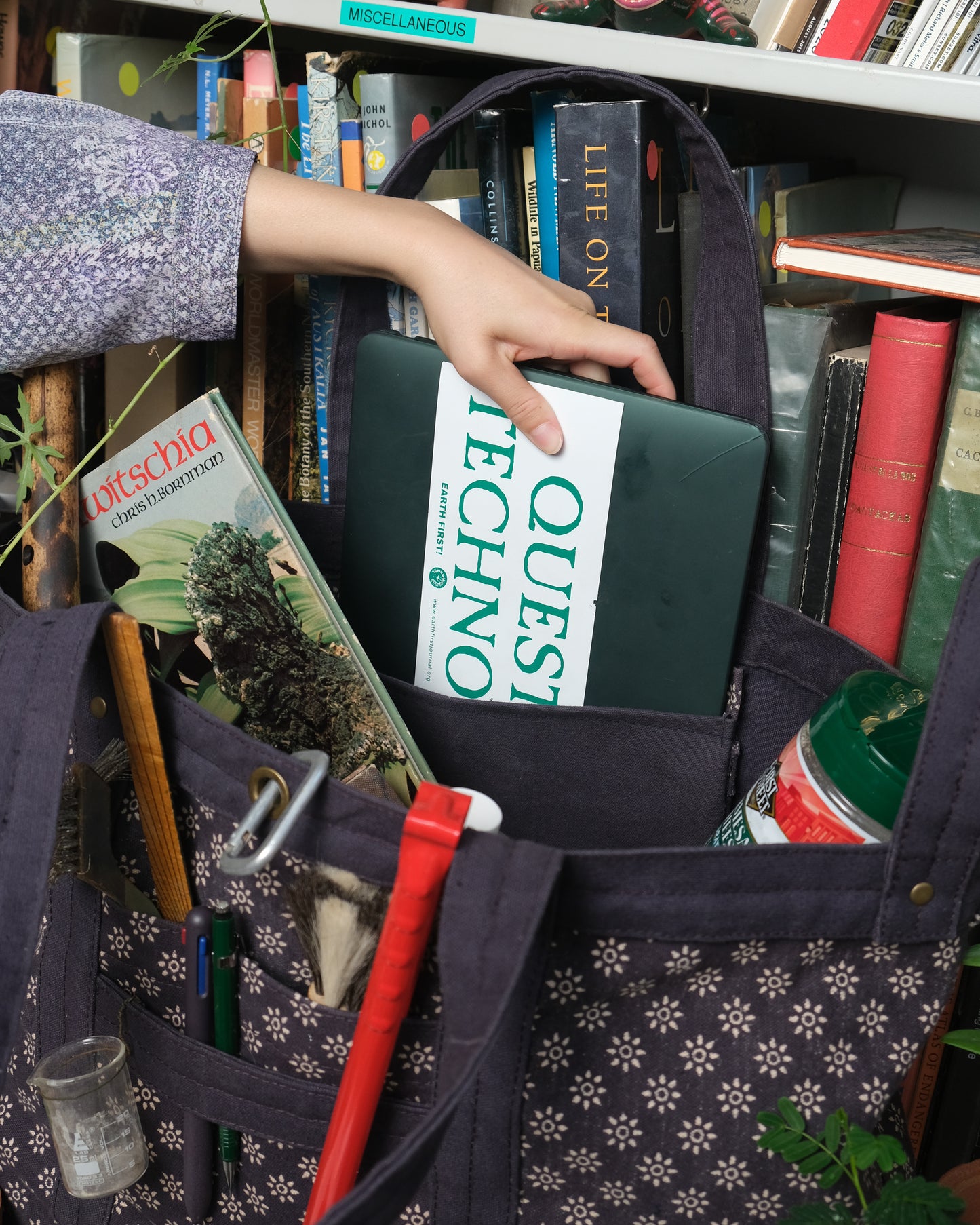 Earthstar Fungus Work Bag