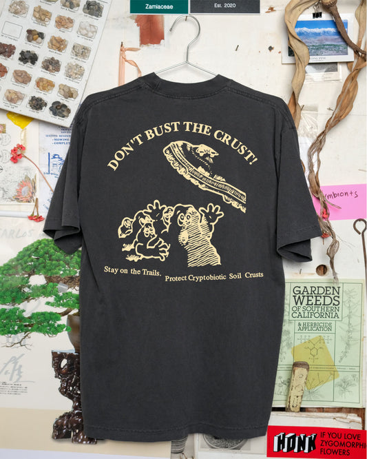 Don't Bust the Crust! Trails T-Shirt (Black)