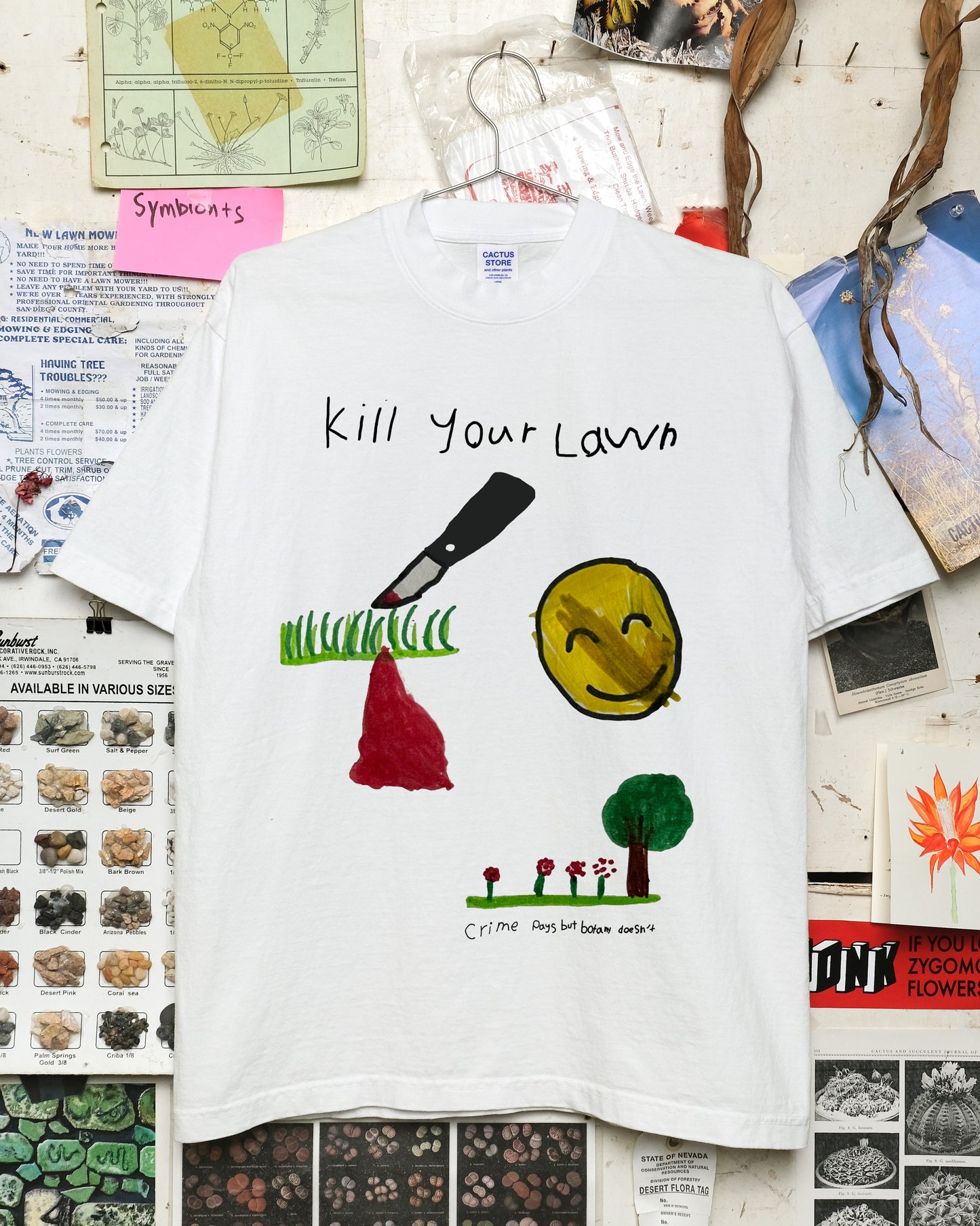 Kill Your Lawn (Crime Pays Botany Doesn't) Shirt