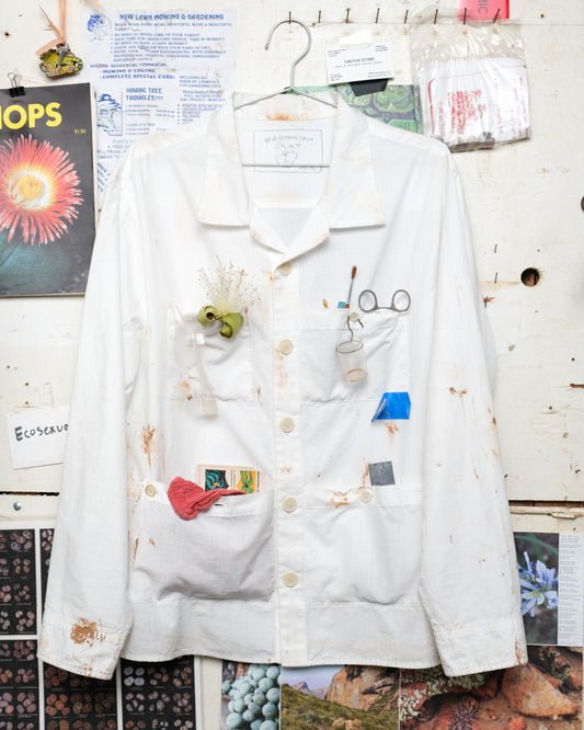 Earthworm Long Sleeve Shirt (White)