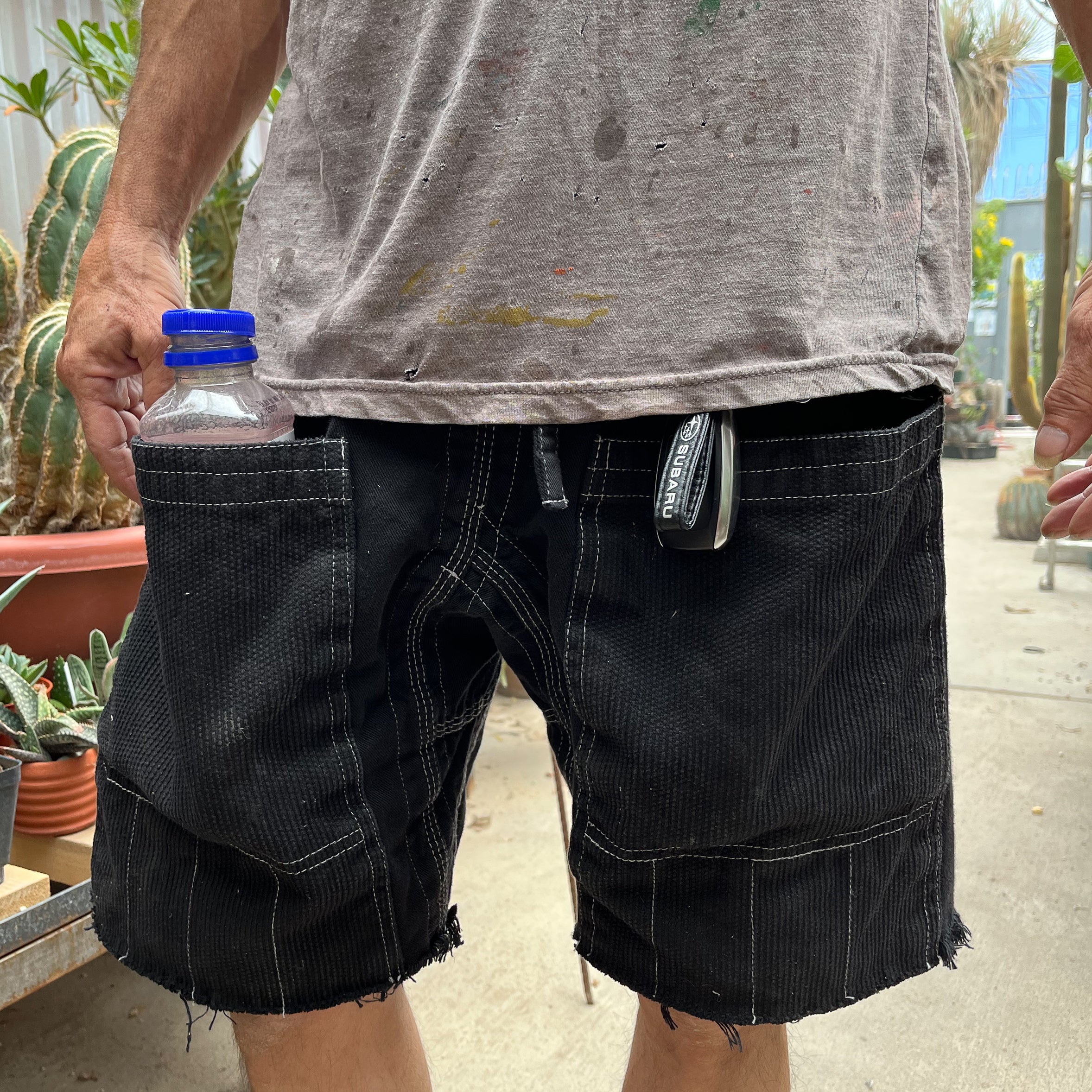 Garden Gi Shorts (Black) – Cactaceae Storeiencius