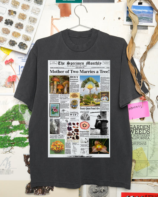 The Specimen Monthly T-Shirt (Washed Black)