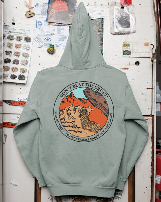 Don't Bust the Crust! Hooded Sweatshirt (Sage)